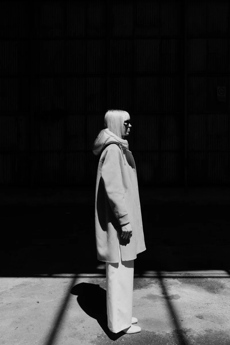 Closing image of the outerwear campaign, Mabrun campaign photographed by Ina Cenusa