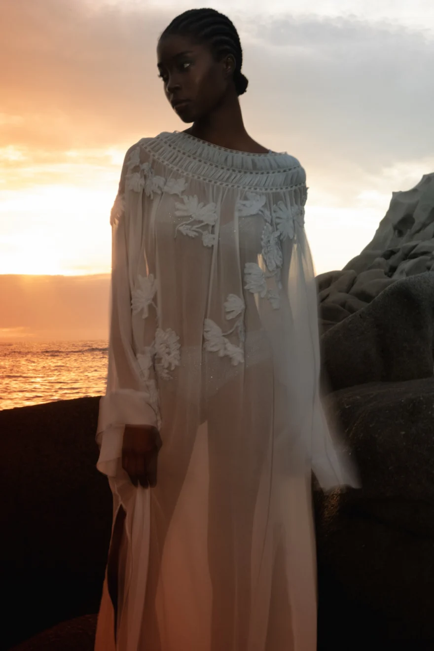 Wide view of the Sardinian shoreline, Ermanno Scervino campaign photographed by Ina Cenusa